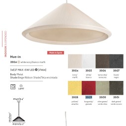 Colgante Hue-in amarillo Faro